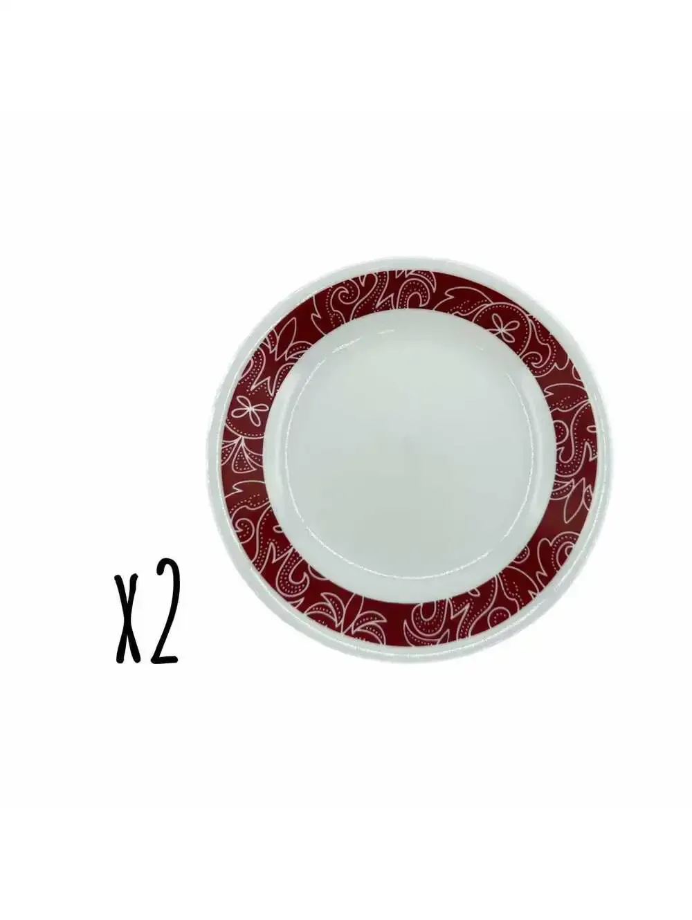 Set of 2 Vintage Corelle Corning Bandhani 6.75” Bread Plates